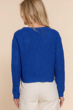Load image into Gallery viewer, Long slv v-neck sweater cardigan

