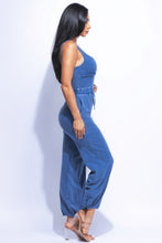 Load image into Gallery viewer, Washed Jumpsuit With Adjustable Ankle
