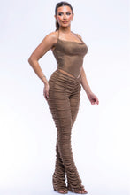 Load image into Gallery viewer, Halter Top Ruched Pants Set
