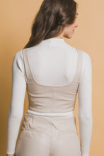 Load image into Gallery viewer, Faux leather corsetry
