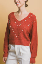 Load image into Gallery viewer, Pearl details sweater
