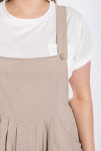 Load image into Gallery viewer, Pintuck detail overall with side pockets

