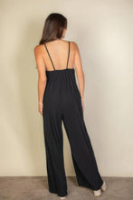Load image into Gallery viewer, Spaghetti Strap Solid Wide Jumpsuit
