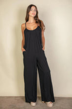 Load image into Gallery viewer, Spaghetti Strap Solid Wide Jumpsuit
