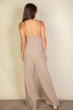 Load image into Gallery viewer, Spaghetti Strap Solid Wide Jumpsuit
