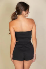 Load image into Gallery viewer, Simple Solid Color Tube Top And Shorts Two Piece Set
