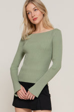 Load image into Gallery viewer, Long Sleeve Boat Neck Sweater
