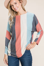 Load image into Gallery viewer, Striped Dolman Sleeves Top
