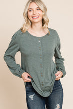 Load image into Gallery viewer, Solid Tr Spandex Long Sleeve Top
