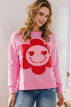 Load image into Gallery viewer, Smiley Flower Oversized Pullover
