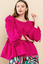 Load image into Gallery viewer, Round Neckline Babydoll Top
