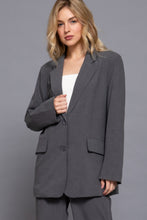 Load image into Gallery viewer, Long slv front button closure blazer
