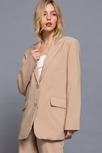 Load image into Gallery viewer, Long slv front button closure blazer
