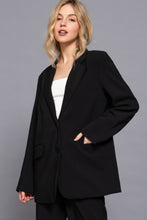 Load image into Gallery viewer, Long slv front button closure blazer
