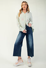 Load image into Gallery viewer, Embo detailed cotton gauze button down shirt
