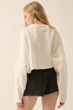 Load image into Gallery viewer, Love like a cowgirl thermal graphic sweatshirt
