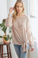 Load image into Gallery viewer, Striped Longsleeve Top With Ribbon
