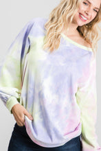 Load image into Gallery viewer, Tie-dye Puff Long Sleeve Top
