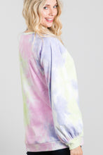 Load image into Gallery viewer, Tie-dye Puff Long Sleeve Top
