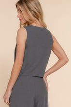 Load image into Gallery viewer, V-neckline W/front Button Closure Vest
