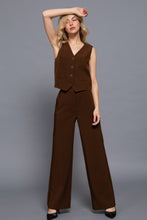 Load image into Gallery viewer, V-neckline W/front Button Closure Vest
