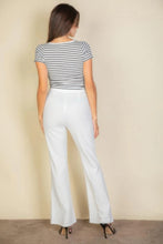 Load image into Gallery viewer, High Waist Stretch Crepe Flare Pants
