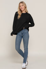 Load image into Gallery viewer, Long Slv Mock Neck Raised Seam Sweater
