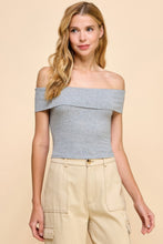 Load image into Gallery viewer, Off Shoulder Ribbed Top
