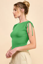 Load image into Gallery viewer, Ruching Shoulder Ribbed Top
