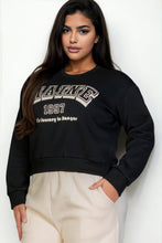 Load image into Gallery viewer, Plus Size Graphic Drop Shoulder Sweatshirt
