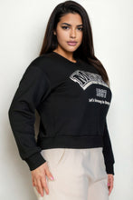 Load image into Gallery viewer, Plus Size Graphic Drop Shoulder Sweatshirt
