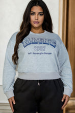 Load image into Gallery viewer, Plus Size Graphic Drop Shoulder Sweatshirt
