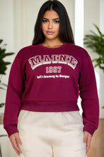 Load image into Gallery viewer, Plus Size Graphic Drop Shoulder Sweatshirt
