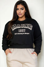 Load image into Gallery viewer, Plus Size Graphic Drop Shoulder Sweatshirt
