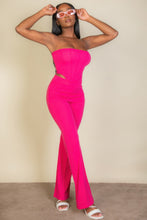 Load image into Gallery viewer, Strapless Corset Top &amp; Flare Pants Set
