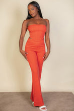 Load image into Gallery viewer, Strapless Corset Top &amp; Flare Pants Set
