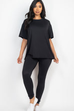Load image into Gallery viewer, Oversized T-shirt &amp; Leggings Set

