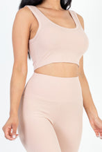 Load image into Gallery viewer, Ribbed Crop Top &amp; Leggings Set
