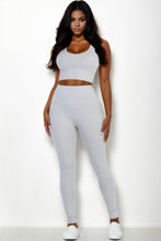 Load image into Gallery viewer, Ribbed Crop Top &amp; Leggings Set
