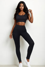 Load image into Gallery viewer, Ribbed Crop Top &amp; Leggings Set
