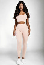 Load image into Gallery viewer, Ribbed Crop Top &amp; Leggings Set
