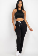 Load image into Gallery viewer, Crop Tank Top &amp; Ruched Pants Set
