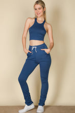 Load image into Gallery viewer, Crop Tank Top &amp; Ruched Pants Set
