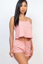 Load image into Gallery viewer, Ribbed Strappy Top &amp; Shorts Set
