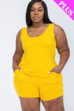 Load image into Gallery viewer, Plus Comfy Tank Top &amp; Shorts Set

