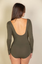 Load image into Gallery viewer, Scoop Neck Solid Long Sleeve Bodysuit
