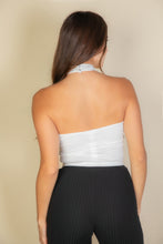 Load image into Gallery viewer, Ribbed Halter Neck Backless Top
