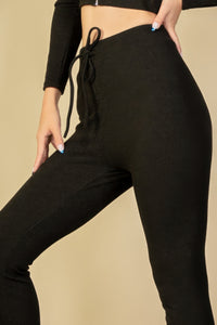Ribbed Crop Zip Hoodie