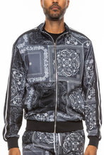 Load image into Gallery viewer, Mens Paisley Bandana Track Jacket
