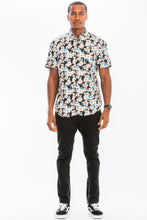 Load image into Gallery viewer, Mens Print Hawaiian Button Down Shirt
